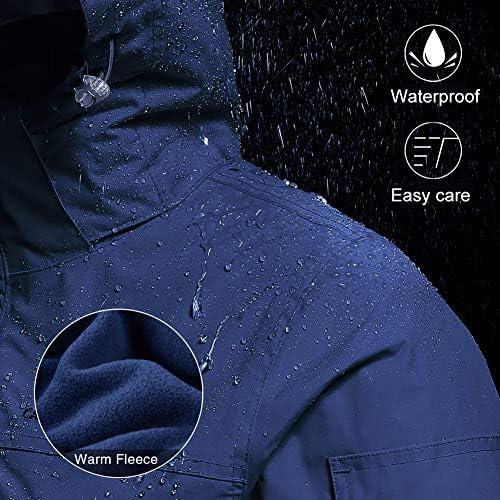 CAMEL CROWN Womens Waterproof Ski Jacket 3-in-1 Windbreaker Winter Coat Fleece Inner for Rain Snow Outdoor Hiking