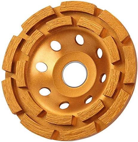 KSEIBI 644030 Diamond Concrete Grinding Wheel 4 1/2 inch for Polishing and Cleaning Stone Concrete Surface, Cement, Marble, Rock, Granite, and Thinset Removing, Angle Grinder Wheels Cup