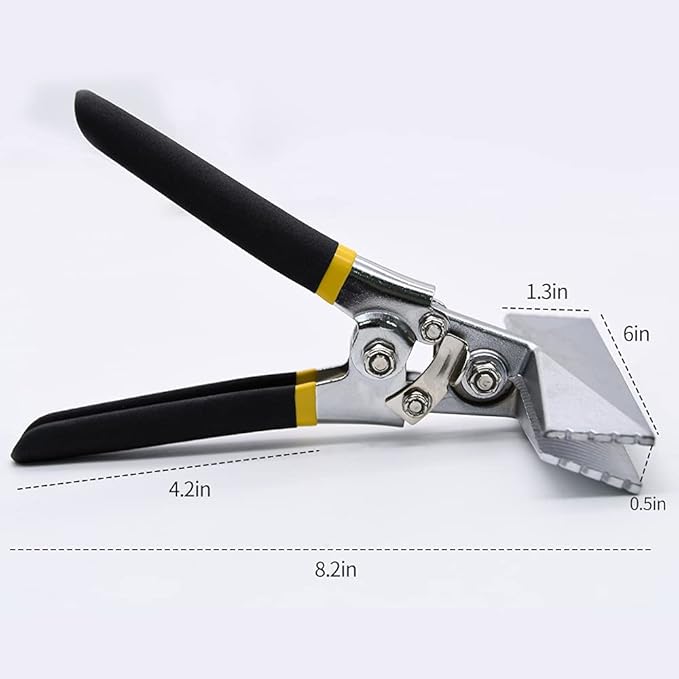 Hand Seamer, 6in Straight Jaw Sheet Metal Bender Tools, Sheet Metal Seamer Form Edge Seamer Seaming Plier with Ergonomic Handle, for Bending and Flattening Sheet Metal Hand Tool