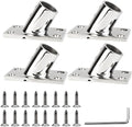 YANYUCB Boat Hand Rail Fitting,316 Stainless Steel Rectangular 60/90 Degree Boat Hand Rail Base(1 inch,1-1/4inch,7/8 inch,1-3/16 inch) with L Shape Hex Key and Screws