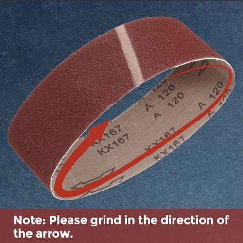 5 Pcs Sanding Belts 3 x 21 Inch 40 Grit Aluminum Oxide