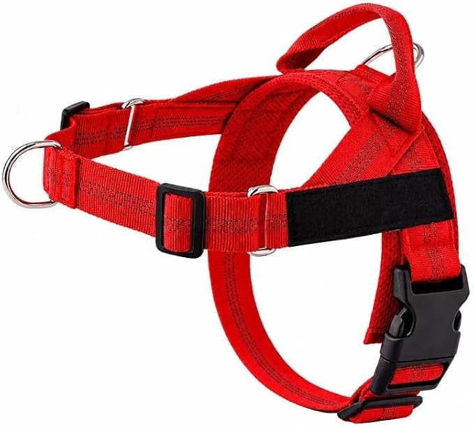 Pawly Lab Co No-Pull Harness,No Pull Dog Harness with Soft Padded Handle | Reflective Adjustable Breathable Mesh Pet Vest,Easy On-Off Soft Padded Harness,Easy for Training Walking for dogs of all size