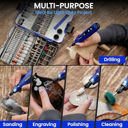Cordless Rotary Tool 448-Piece, 4V Mini Rotary Tool