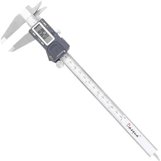 Digital Caliper 8 Inch (0–200mm), Large LCD Electronic Calipers with Inch/Metric Conversion, Stainless Steel Measuring Tool, ±0.03mm Accuracy
