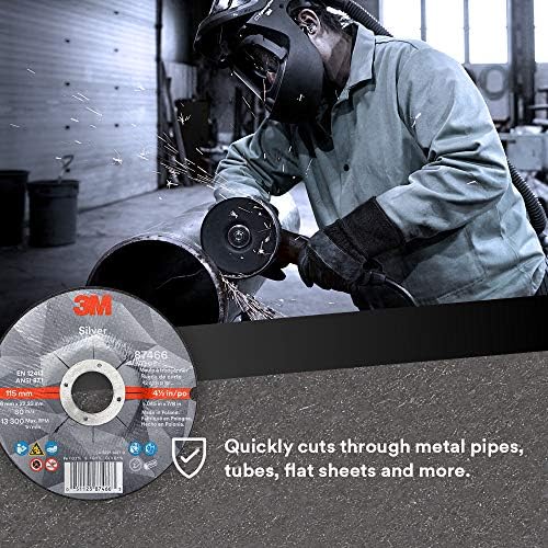 3M Silver Cut-Off Wheel, 87466, 36+, T27, 4.5 in x 0.045 in x 7/8 in