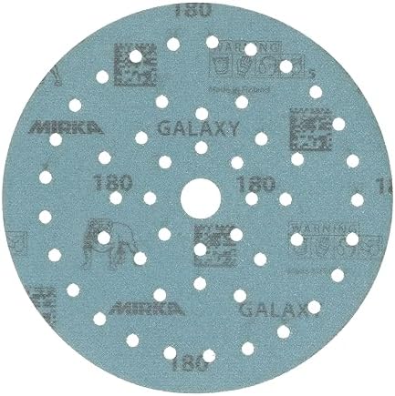 Mirka Galaxy Multifit Sandpaper 6 inch Grit 180 50 Discs Pack