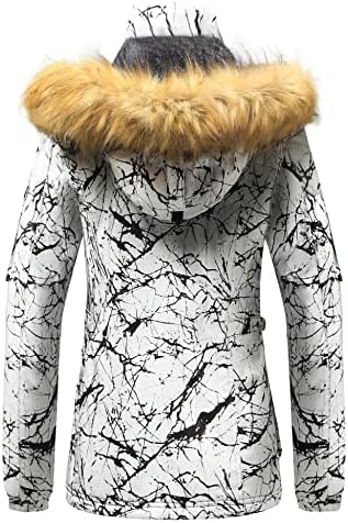 Wantdo Women's Waterproof Ski Jacket Windproof Winter Snow Coat Mountain Snowboarding Jackets Outdoor Fleece Parka