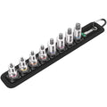 Wera 05003971001 BELT B 2 ZYKLOP IN-HEX-PLUS BIT SOCKET SET WITH HOLDING FUNCTION, 3/8" DRIVE, 8 PIECES