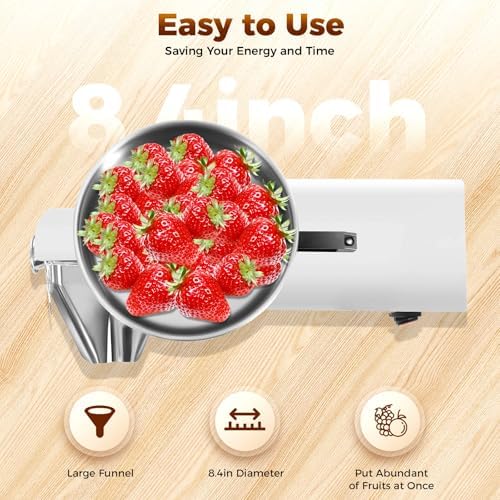 110V 450W Electric FOOD STRAINER, 50KG/H Tomato Milling Machine Commercial Grade Stainless Steel Tomato Press and Strainer, Food Sauce Maker Fruit Press Squeezer for Ketchup Strawberry Blueberry