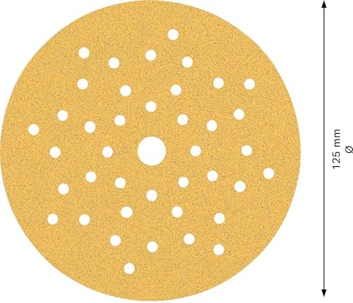 Bosch Professional 5x Expert C470 Sandpaper (Ø 125 mm, Grit 80, Accessories Orbital Sander)