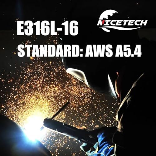 E316L-16 Arc Welding Rod Stainless Steel Stick Electrodes (1/8", 2LB)