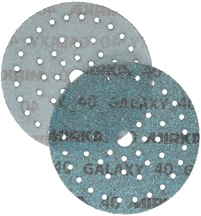 Mirka Galaxy Multifit Sandpaper 6 Inch Grit 40 50 Discs Pack