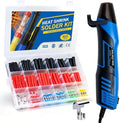 350W Mini Heat Gun Kit with 460pcs Waterproof Solder Seal Wire Connectors & 3:1 Heat Shrink Tubing, Dual-Temp 482°F/752°F (250°C & 400°C) Fast Heating for Automotive, Marine, Wiring Repair 10-26 AWG