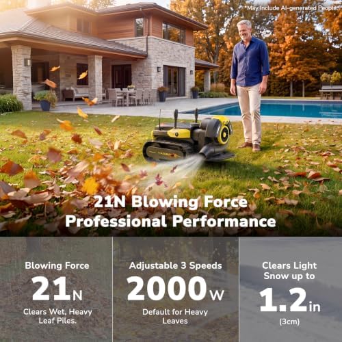 YARBO Y40 Core 3-in-1 Robot Lawn Mower, Snow Blower Gen 2 and Leaf Blower