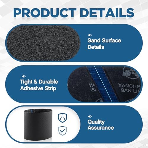 Lounsweer 23"x62" 100 Grit Drum Sander Feed Belt Conveyor Silicon Carbide Feed Belt Heavy Duty High Grip Compatibility with Performax 22-44 Pro Drum Sander