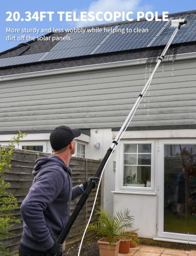20.34ft Telescopic Water-Fed Washing Kit with Soap Dispenser