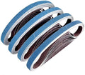 1/2 x 18 inch Zirconia Sanding Belts, 40Pcs 10 Each of 40/60/80/120 Grits