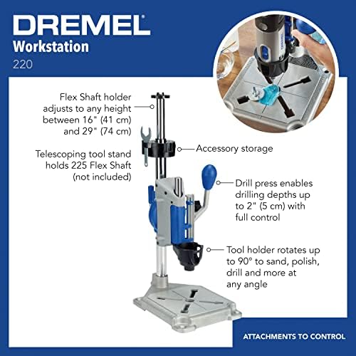 Dremel 220-01 Rotary Tool Work Station with MultiPro Keyless Chuck