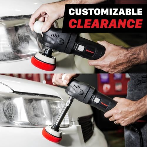Maxshine Universal Stainless Steel Rotary Extension Shaft Set – 2”, 3” & 5” Polisher Extenders for 5/8” Backing Plates – 3-Piece Rotary Polisher Accessory for Car Polishing & Detailing