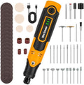 Cordless Rotary Tool - 3.6V Mini Rotary Tool for Resin 3D Prints with 58 Attachments – Compact Sanding, Polishing & Drilling Kit for Cured Resin Models, Etching, Engraving, DIY Crafts