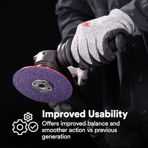 3M Cubitron 3 Abrasive Fibre Disc 33503, 60+, 5 in x 7/8 in, Precision Shaped Ceramic Grain, High Cut Rate, Long Life Abrasive Disc for Metal Finishing, Weld Removal, and Paint Stripping, Pack of 5