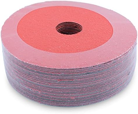 BHA 5" x7/8" Ceramic Resin Fiber Discs, 120 Grit - 25 Pack