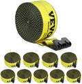 VEVOR Truck Straps, 4" x 30' Tie Down w/Flat Hooks 18,000lbs Break Strength