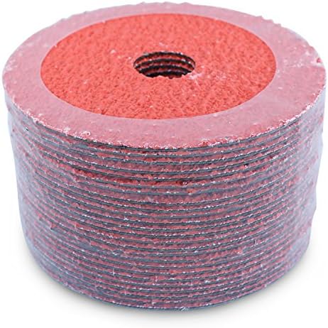BHA 4.5" x7/8" Ceramic Resin Fiber Discs, 36 Grit - 25 Pack