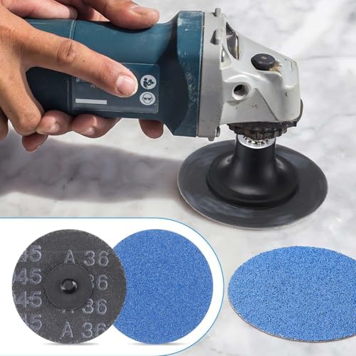 Landical 300 Pcs 3 Inch Sanding Quick Change Discs Zirconia, 36,60,80 Grits