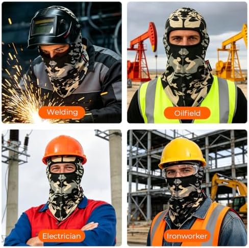 Fullsheild FR Balaclava Face Mask for Men Flame Resistant Hood Welding Cap