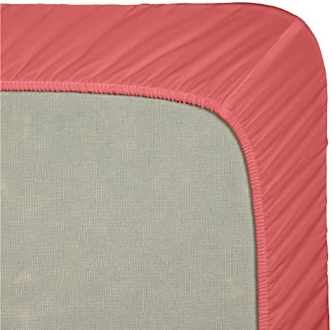 Hearth & Harbor Twin Size Sheets - 3 Piece Bed Sheet Set, Hotel Luxury Double Brushed Bed Sheets - Extra Soft Bedding Sheets & Pillowcases, Twin, Coral Pink