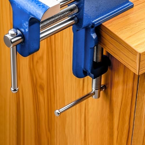 Industrial Bench Vise Workbench Metal Clamping Device With Flat Work Surface Double Guide For Alignment Suitable For Handcrafting General Repairs And Workshop Bench Use