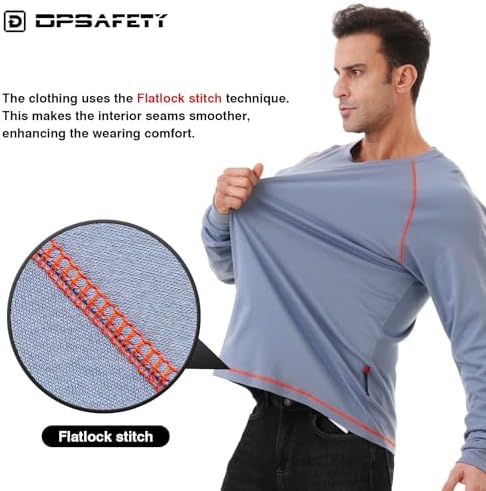 FR Shirts for Men, 6oz Hi Vis Flame Resistant Welding Shirt