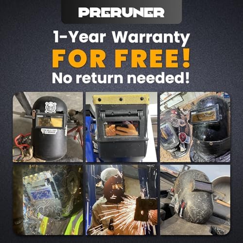 Core Series HD Shade 10 Auto Darkening Welding Lens 2"x4 1/4", Slim 0.2" True Color Welding Lens with Natural View for Pancake & Sugar Scoop Welding Hoods