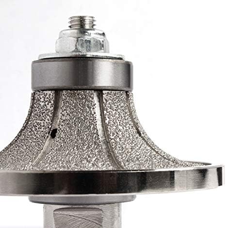 Z-LION B25 1" Diamond Hand Profile Wheel Router Bit Half Profiler Wheel for Granite Concrete Marble Edge with 5/8"-11 Thread
