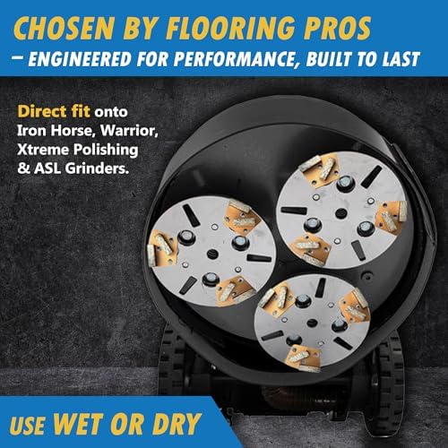 Diamond Grinding Discs for ASL XPS Ironhorse, #60/80 Grit, Soft Bond
