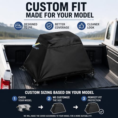 5th Wheel Hitch Cover for PullRite #2700 ISR SuperGlide 16K 2010-Present, Water Resistant Protector for Pickup Truck Bed, Outdoor Dust Rain Snow Protection for RV Towing Equipment