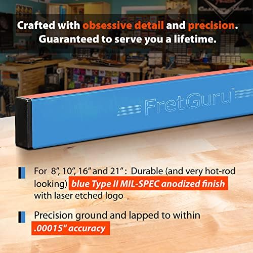 FretGuru Fret Leveler - Professional Sanding Beam Ultra-Precision, 10"