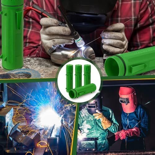 Zonon 8 Pcs Welding Electrode Rod Storage Tube 14 Inch Rod Storage Container Airproof Welding-Rod Holder Waterproof Organization Canister for Keeping Electrode Fresh and Dry (Green)