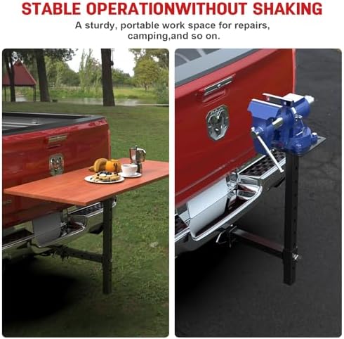 Hitch Mount Vise Plate/Bench Grinder Stand Work Table for 2” Receiver