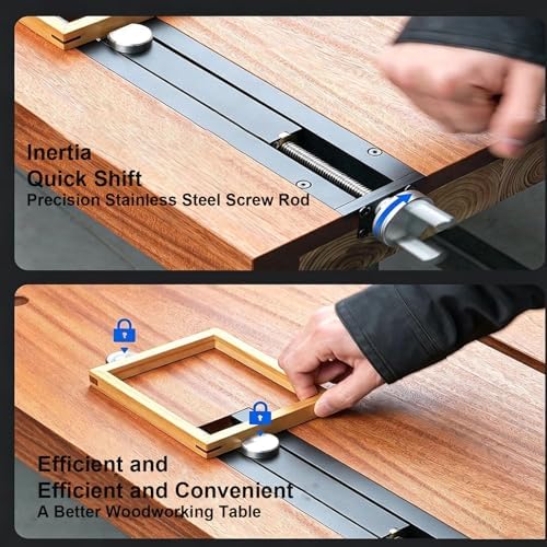 Bench Tail Vise, Adjustable Heavy Duty Bench Vise, Inertia Tail Vice Clamp, Woodworking Carpenter Fixture, Portable Table Vise for Workbench Home Workshop DIY Craft Use