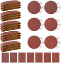 55PCS 4x36 Alumina Sanding Belts with 6" Self Stick No Hole Sanding Disc