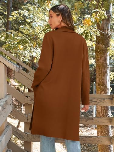 LILLUSORY Women's Long Cardigan Sweaters Fall Oversized Jacket Trench Coats