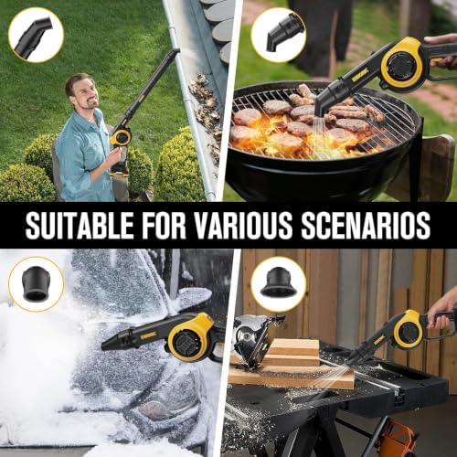EWORK 20V Small Cordless Leaf Blower with 2 x 2.0Ah Battery and Charger
