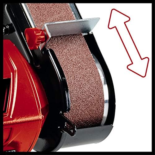 Einhell TC-US 350 Belt and Disc Sander, 350 Watt, Belt Grinding Function, Protective Cover, Spark Protection, with Coarse Sanding Disc + Sanding Belt)