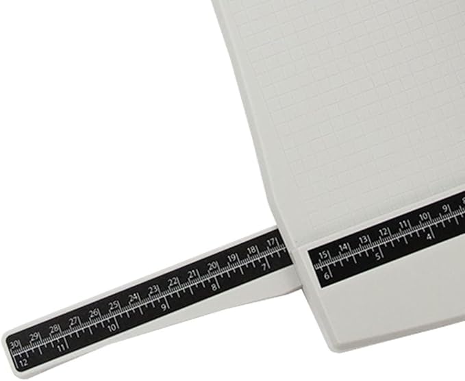 Tonic Studios Paper Cutter Tool - Rotary Trimmer for Scrapbooking, Cardstock, Vinyl, Photos - 12.5 Inch Cutting Length with Extendable Ruler and Grid Lines, White