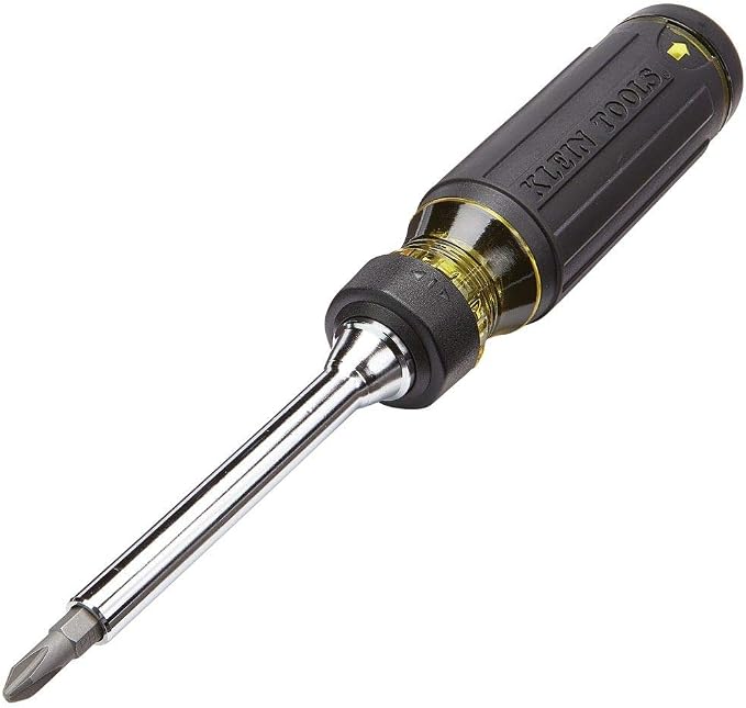 Klein Tools 32305 Multi-bit Ratcheting Screwdriver, 15-in-1 Tool & Klein Tools 32614 Multi-bit Precision Screwdriver Set, 4-in-1 Electronics Pocket Screwdriver, Professional Phillips and Slotted Bits