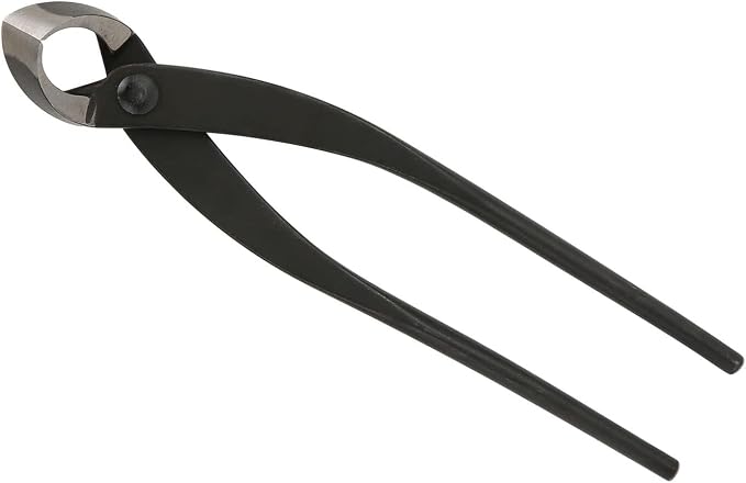 Shanrya Bonsai Concave Branch Cutter, 11in Length BonsaiCutter Gardening Tools Manganese Steel with Ergonomic Handle for Bonsai Modeling