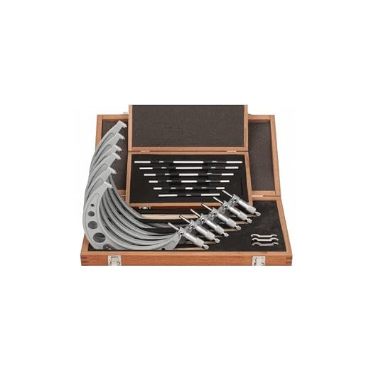 SPI 17-637-0 Calibrated Mechanical Outside Micrometers: 6 Piece Set, 6 to 12 inch Range