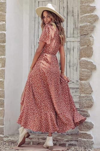 PRETTYGARDEN Women's Boho Floral Summer Maxi Dresses
